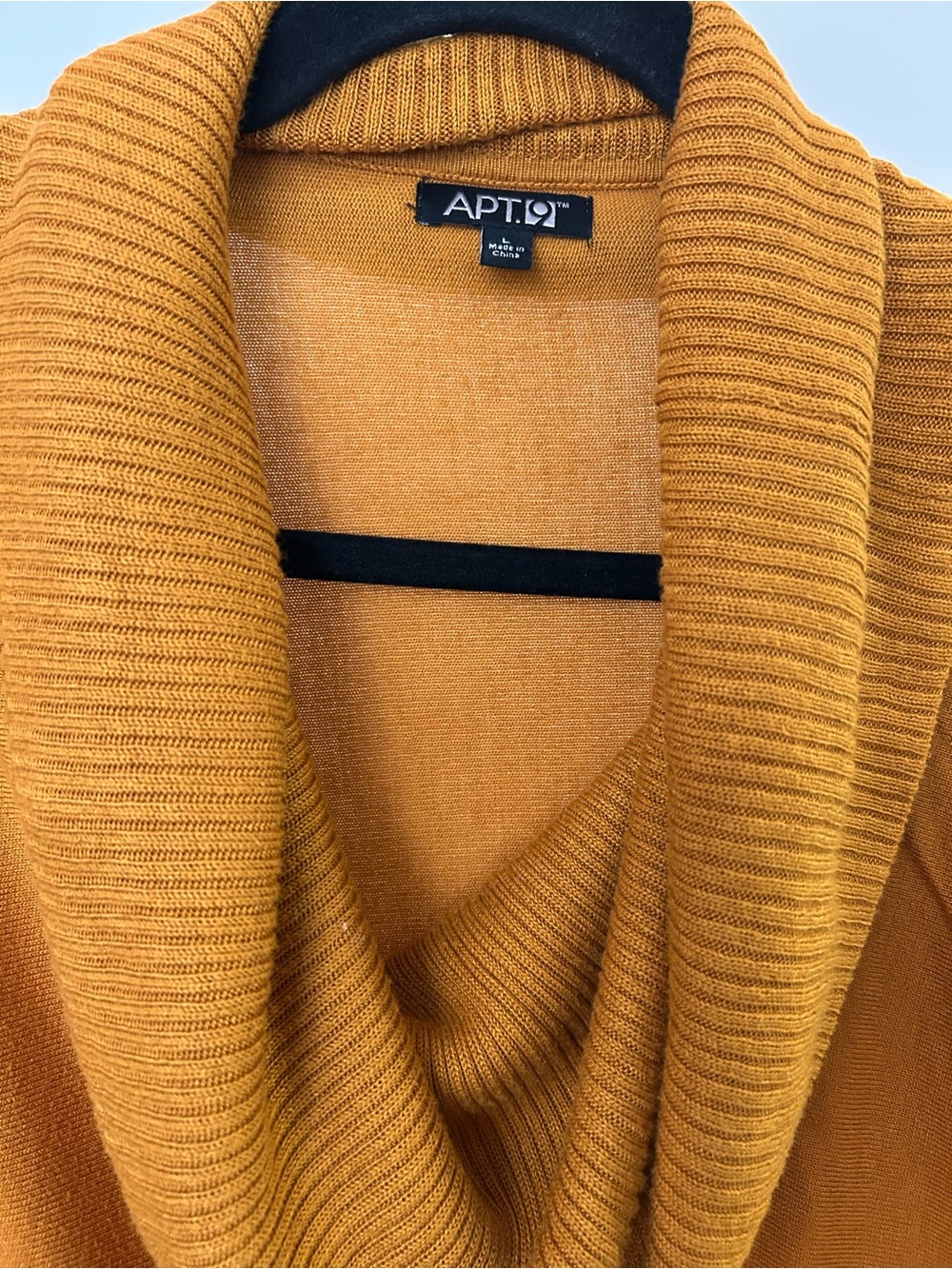 Apt. 9 Women's Cowl Neck Sweater in Mustard - Picture 2 of 7
